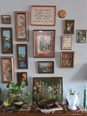 Vintage 3D Paper Tole Raccoon Shadow Box Wall Art Framed Woodland 16x13